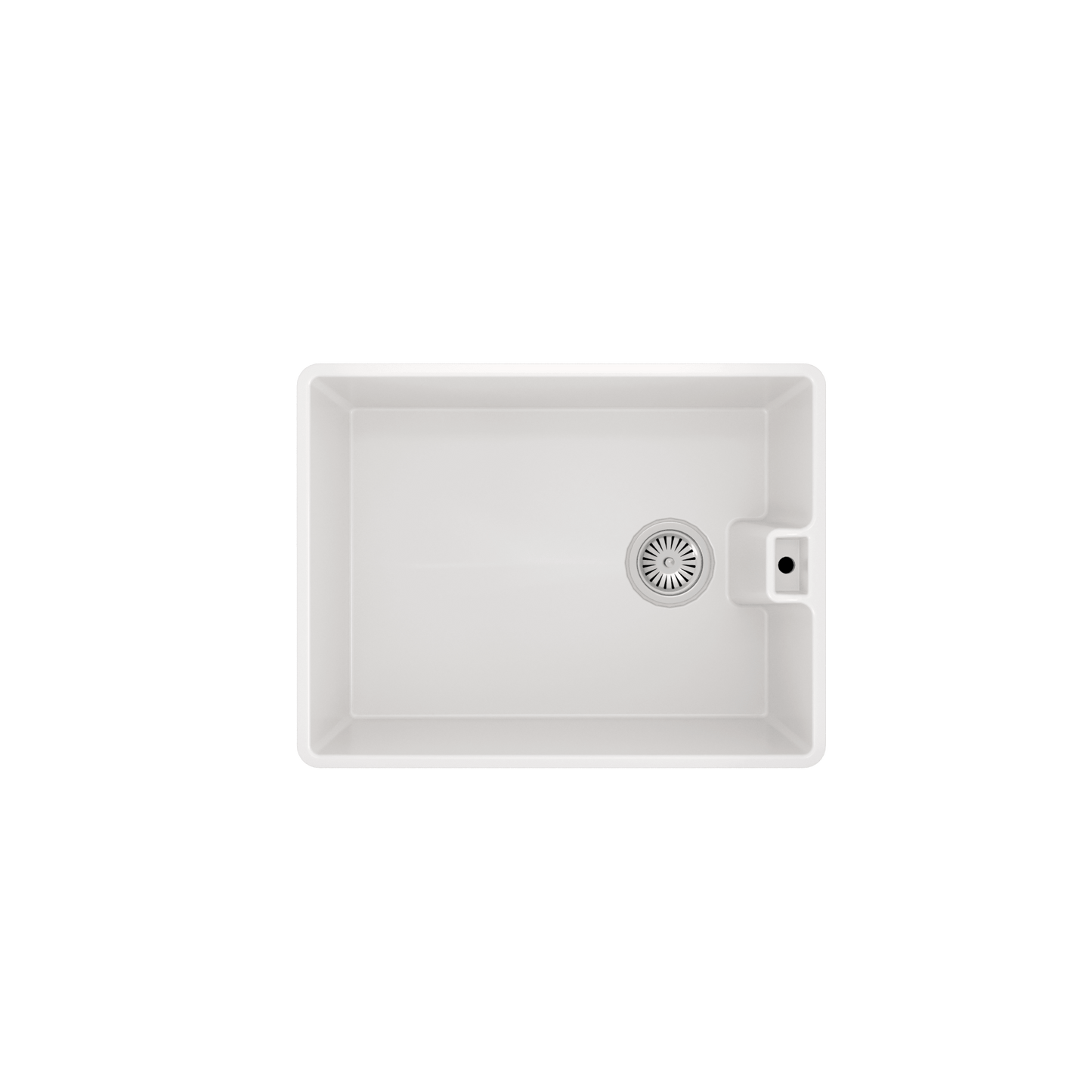 Ellsi 1 Bowl White Belfast Comite Kitchen Sink with Waste and Overflow - The Tap Specialist