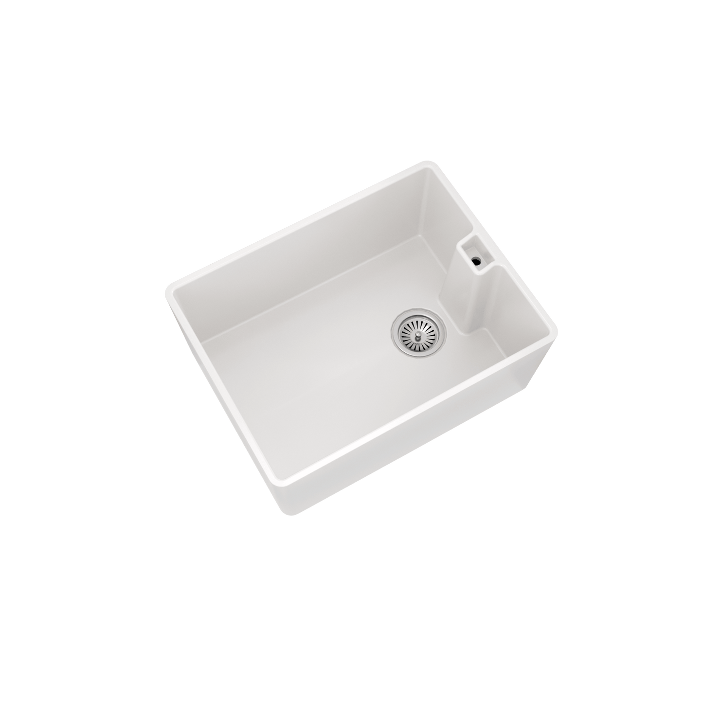 Ellsi 1 Bowl White Belfast Comite Kitchen Sink with Waste and Overflow - The Tap Specialist