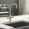 Ellsi 3 - in - 1 Instant Hot Water Tap Standard - Gold finish- The Tap Specialist