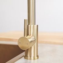 Ellsi Cato Brushed Brass Pull Out Tap - The Tap Specialist