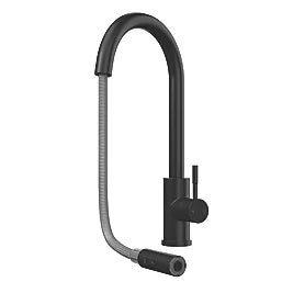 Ellsi Cato Matt Black Pull Out Tap - The Tap Specialist