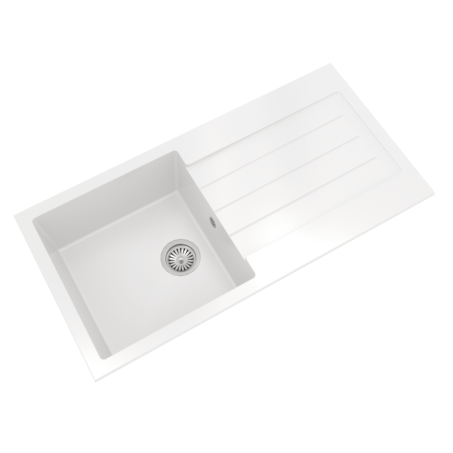 Ellsi Comite Single Bowl Kitchen Sink and Drainer Left or Right Handed with Waste - The Tap Specialist