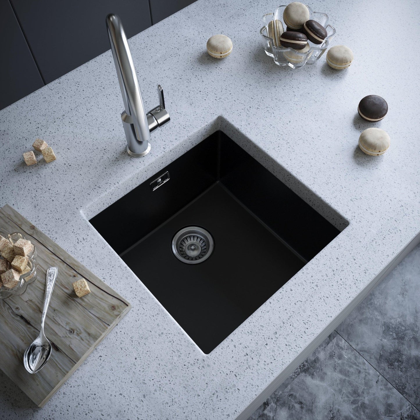 Ellsi Comite Single Bowl Kitchen Sink Inset or Undermounted with Wastes - The Tap Specialist