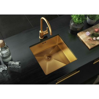 Ellsi Elite 1 Bowl Kitchen Sink Stainless Steel Inset or Undermount - The Tap Specialist