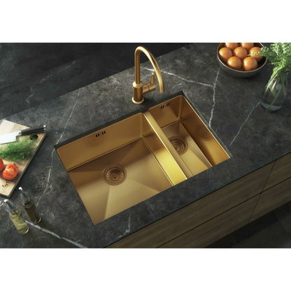 Ellsi Elite 1.5 Bowl Kitchen Sink Stainless Steel Inset or Undermount - Various Finishes Available - The Tap Specialist