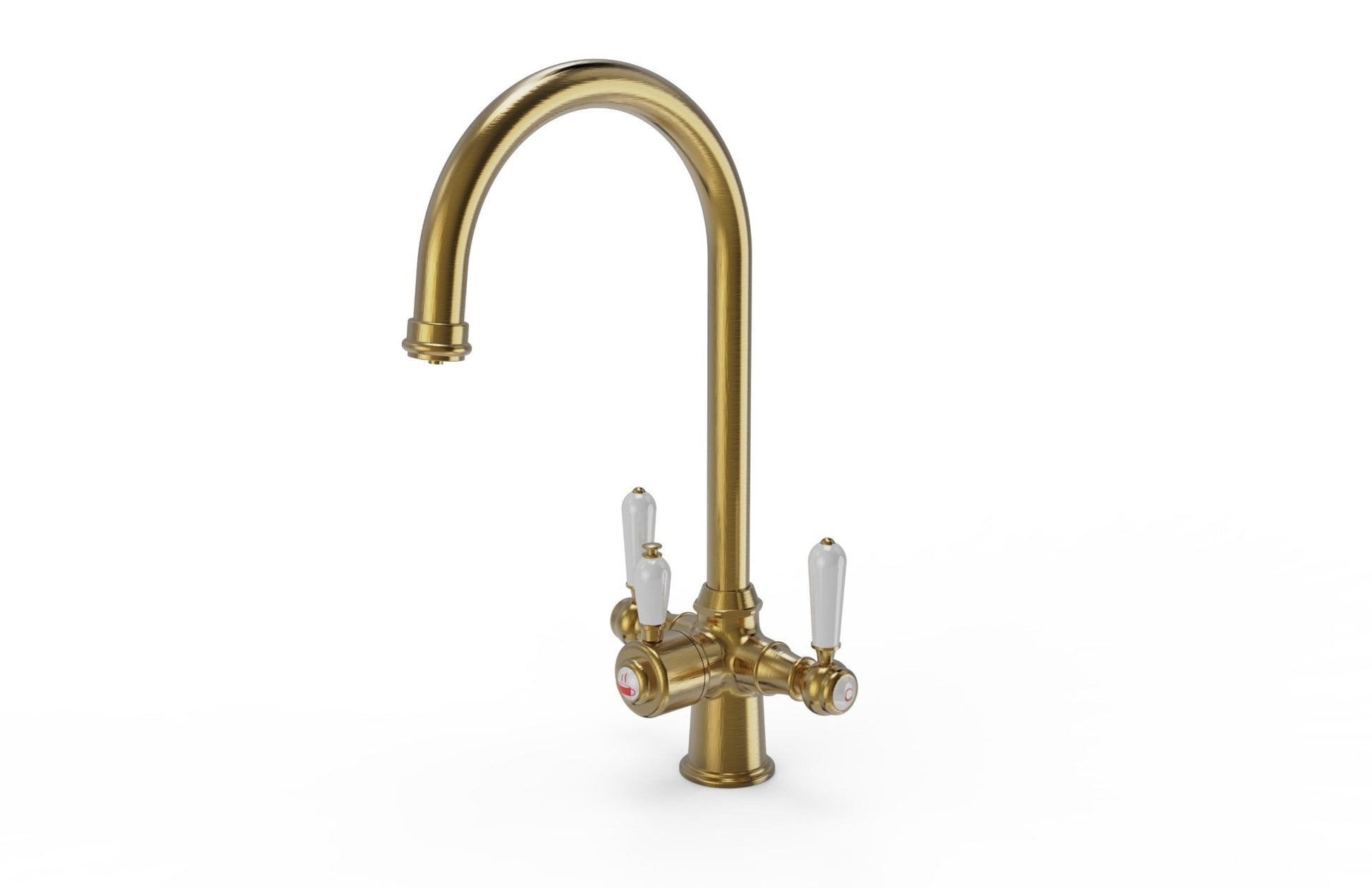 Ellsi Traditional 3 - in - 1 Cruciform Boiling Water Tap with Ceramic Handles - The Tap Specialist