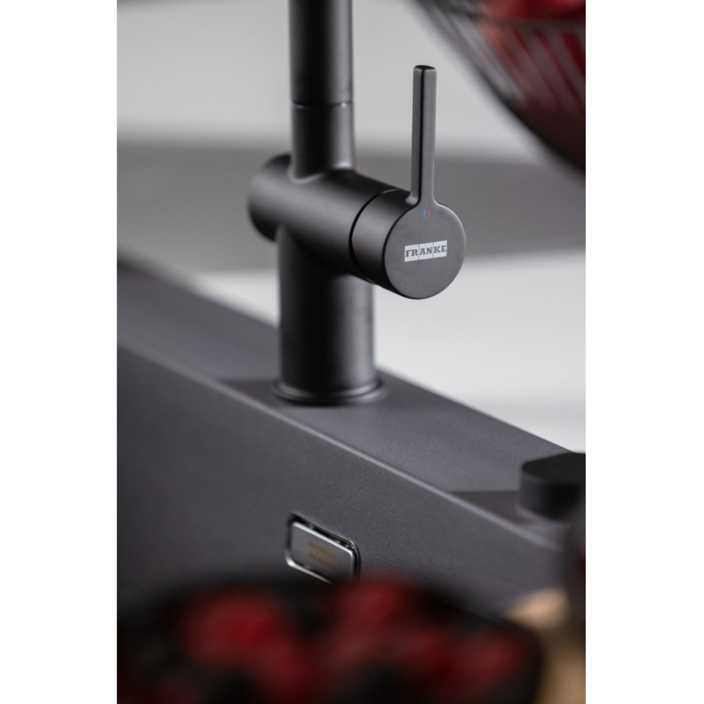 Franke Active L Spout Dual Spray Pull Down Matt Black Kitchen Tap - The Tap Specialist