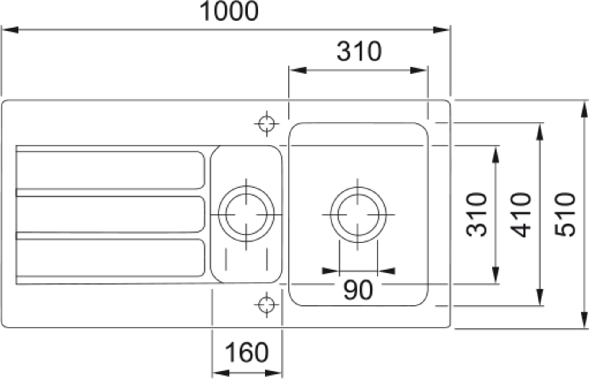 Franke ARCANA Inset AHK 651 REV Drainer White Sink 124.0532.229 - The Tap Specialist