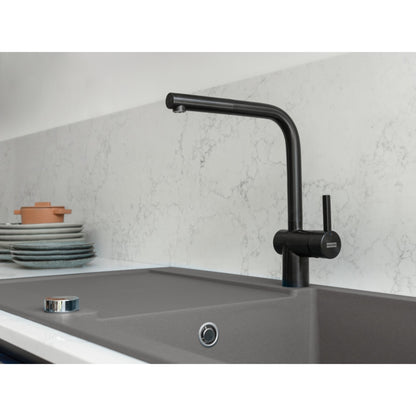 Franke Atlas Neo Pull Out Nozzle L Spout Ind Black Kitchen Tap - The Tap Specialist