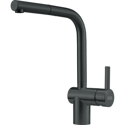 Franke Atlas Neo Pull Out Nozzle L Spout Ind Black Kitchen Tap - The Tap Specialist