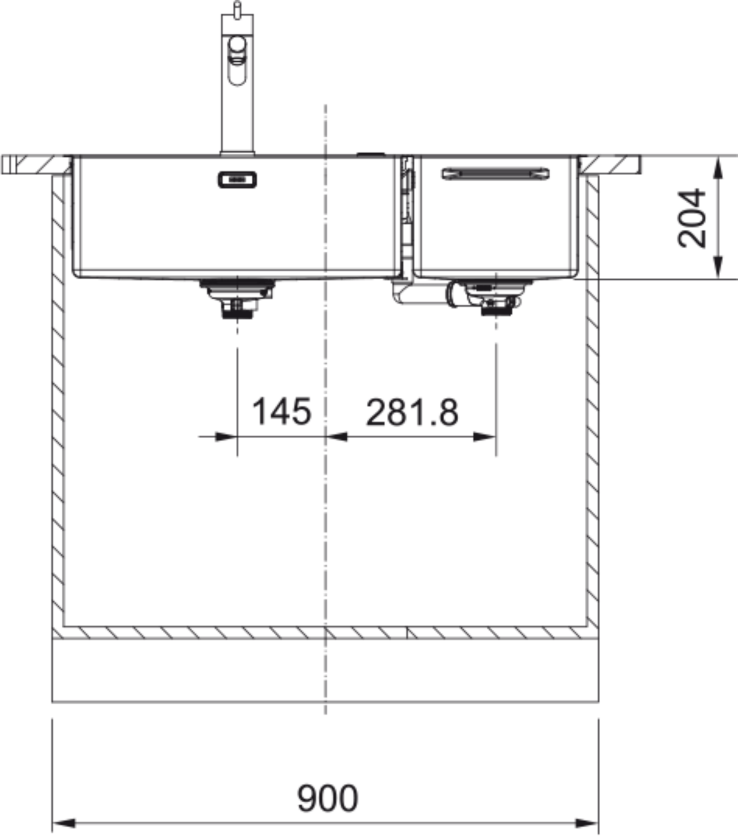 Franke Box Center BWX 220 54 - 27 RHSB Stainless Steel 1.5 Bowl Sink and Accessories - The Tap Specialist