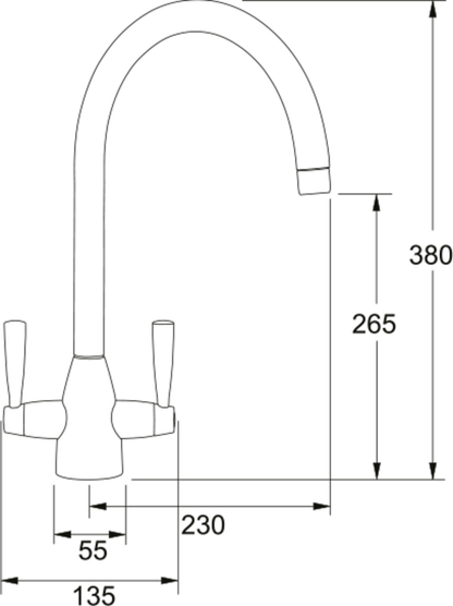 Franke Eiger Matt Black Tap - The Tap Specialist