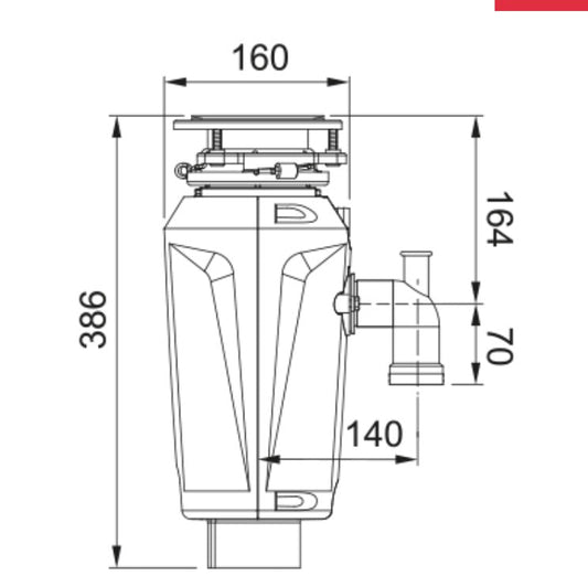 Franke Elite Slimline 125 Food Waste Disposer 1.25 HP - The Tap Specialist