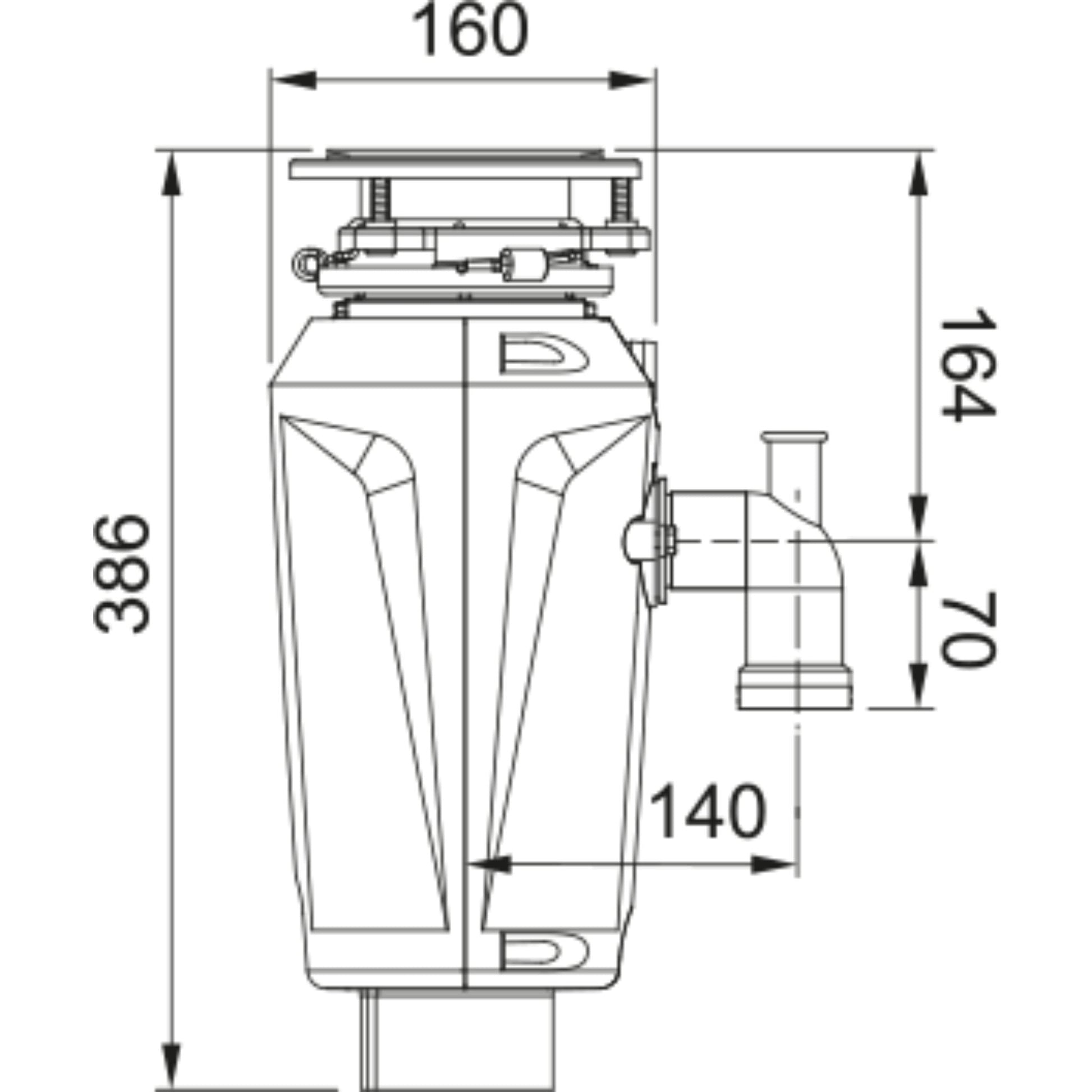 Franke Elite Slimline 75 Waste Disposal Unit - The Tap Specialist