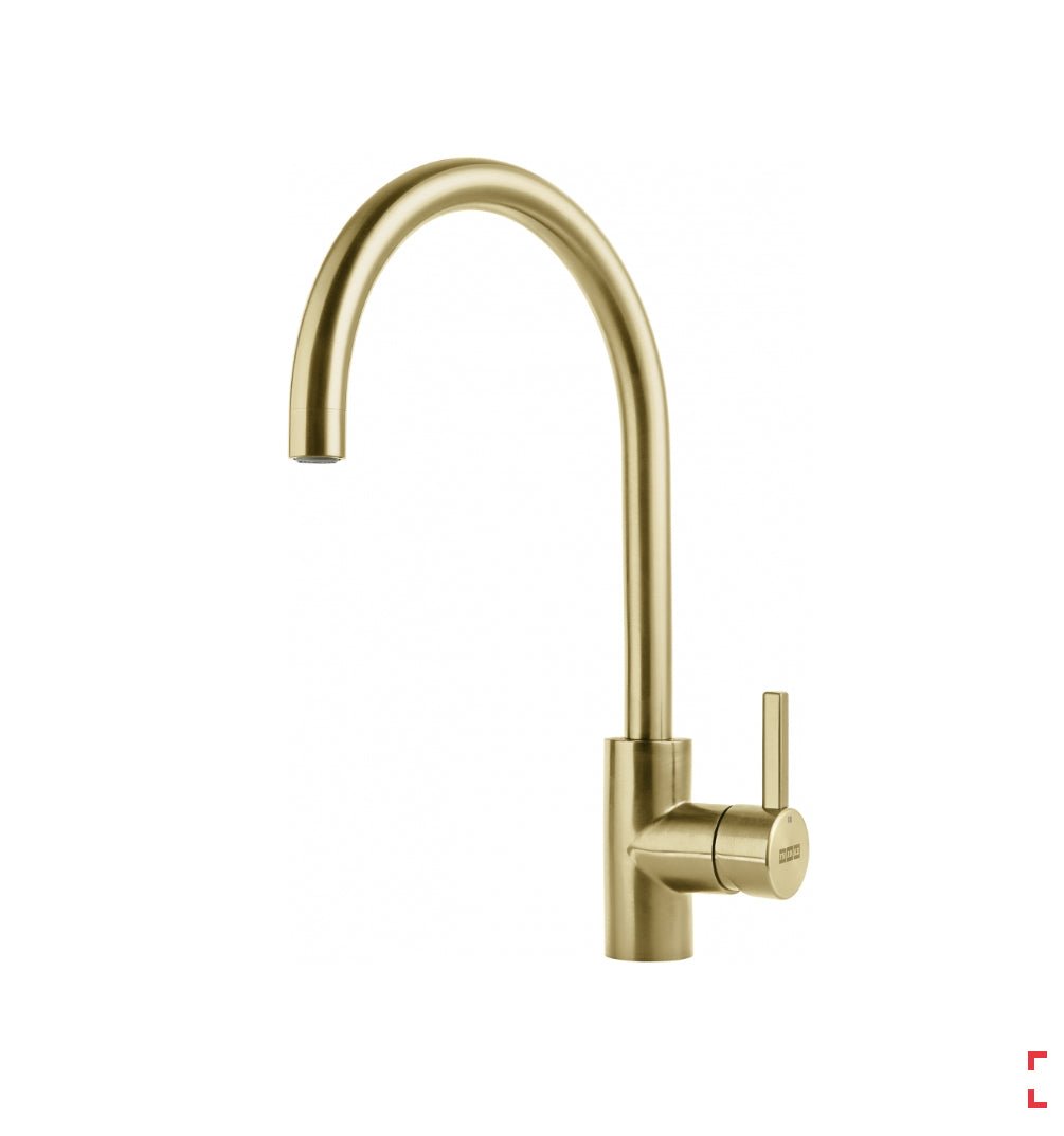 Franke Eos Neo J Spout Swivel Gold Kitchen Tap 115.0689.092 - The Tap Specialist