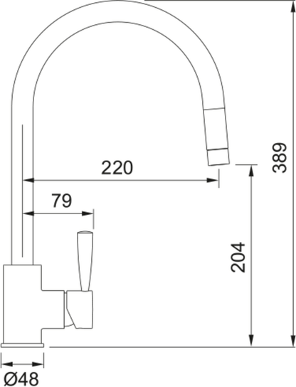 Franke Fuji Pull Out Nozzle Chrome Steel Tap - The Tap Specialist