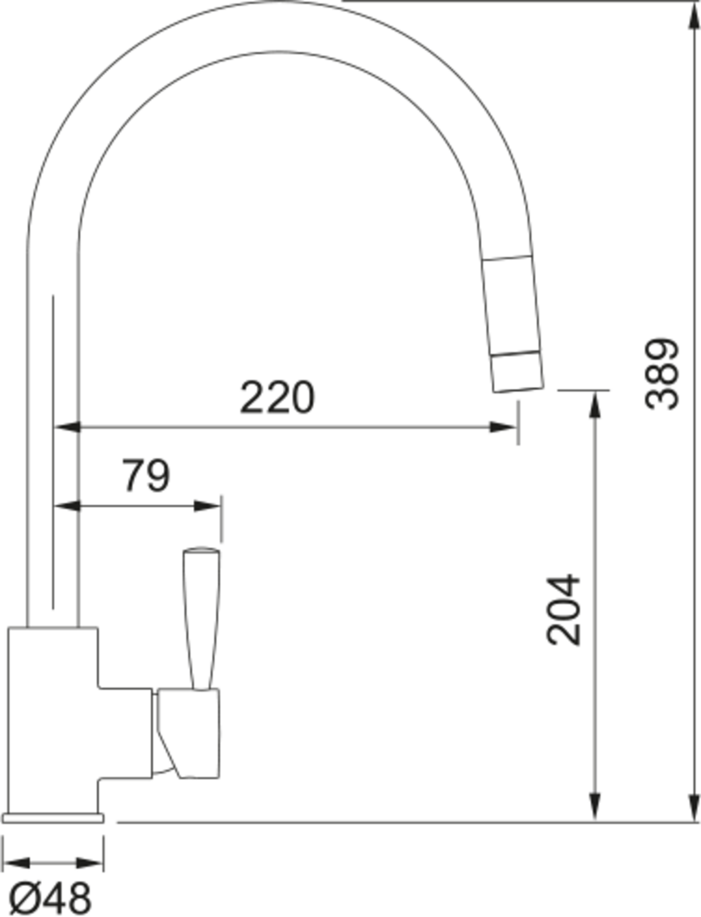 Franke Fuji Pull Out Nozzle Decor Steel Tap - The Tap Specialist