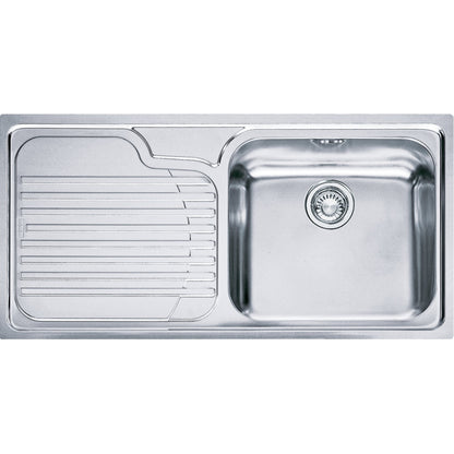 Franke Galassia Inset GAX 611 Drainer Steel Sink - The Tap Specialist