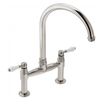 Franke Gloriana Classic Bridge Kitchen Mixer Tap Polished Nickel - The Tap Specialist