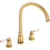 Franke Gloriana Classic J Spout 3 - Part Brass Kitchen Tap 115.0712.044 - The Tap Specialist