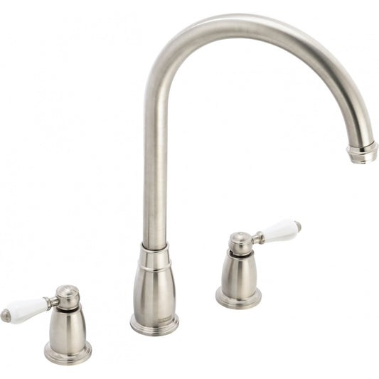 Franke Gloriana Classic J Spout 3 - Part Decor Steel Kitchen Tap - The Tap Specialist