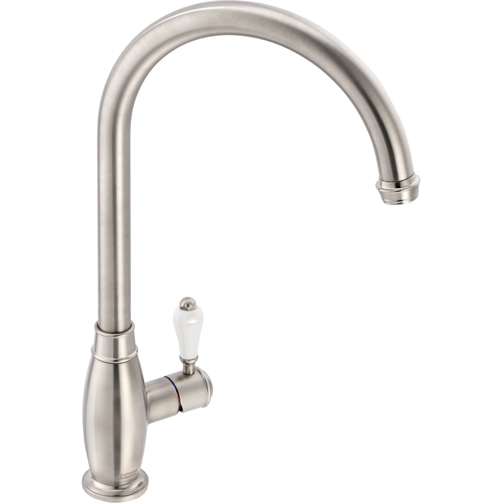 Franke Gloriana Classic Side Lever J - Spout Decor Steel Kitchen Tap 115.0712.039 - The Tap Specialist