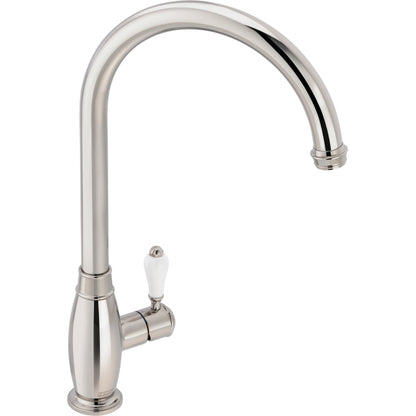 Franke Gloriana Classic Side Lever J - Spout Polished Nickel Kitchen Tap 115.0712.040 - The Tap Specialist