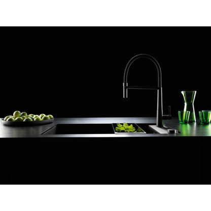 Franke Icon Semi - Pro Matt Black Kitchen Tap - The Tap Specialist