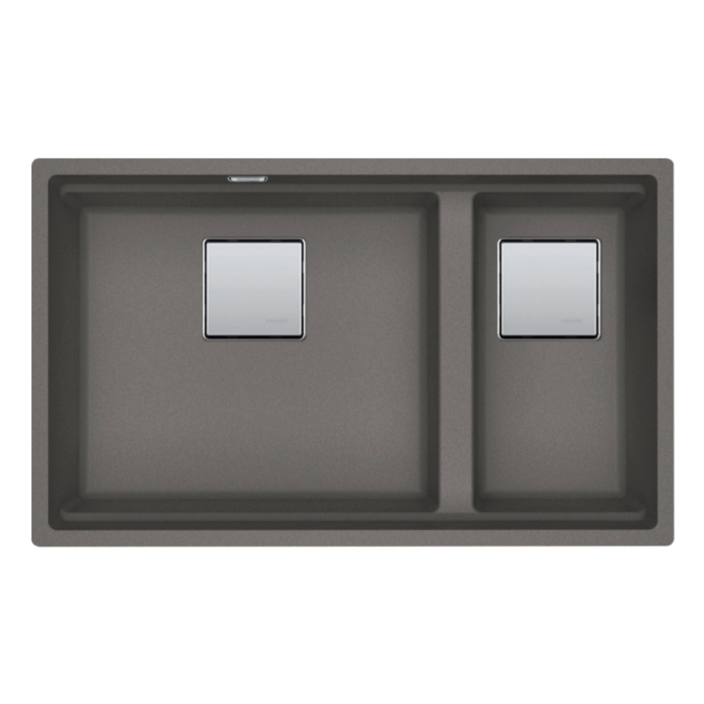 Franke Kubus 2 1.5 Bowl Undermount Fragranite Kitchen Sink KNG 120 - Stone Grey - 125.0633.287 - The Tap Specialist
