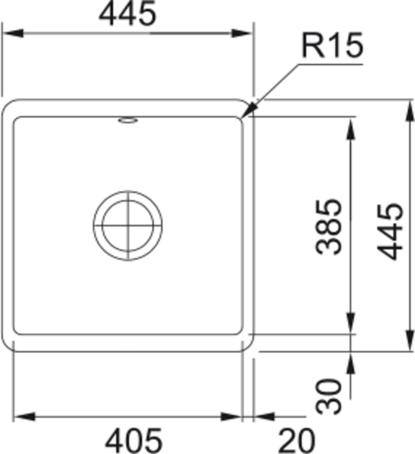 Franke KUBUS KBK 110 40 Undermount White Sink - The Tap Specialist