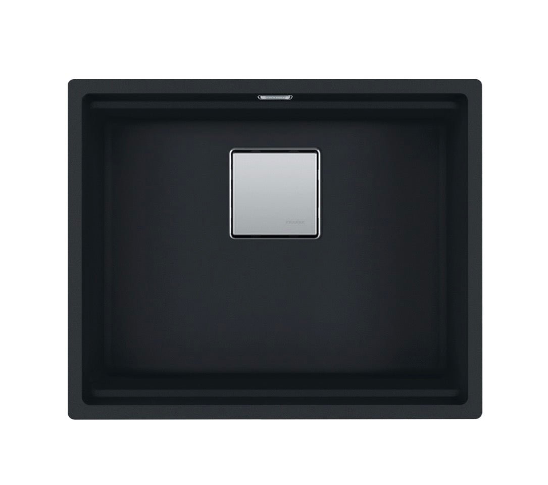 Franke Kubus KNG 110-52 Single Bowl Undermount Sink Matt Black - The Tap Specialist