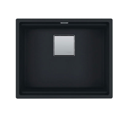 Franke Kubus KNG 110-52 Single Bowl Undermount Sink Matt Black - The Tap Specialist