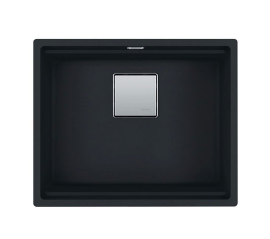 Franke Kubus KNG 110-52 Single Bowl Undermount Sink Matt Black - The Tap Specialist