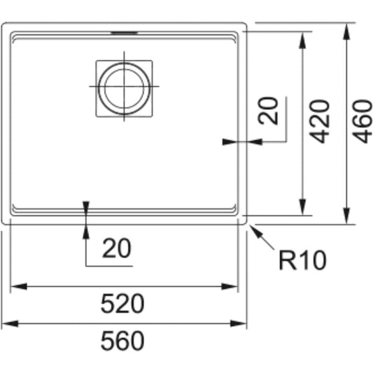 Franke Kubus KNG 110 - 52 Undermount Sink - The Tap Specialist