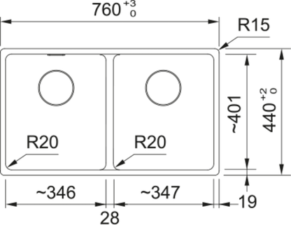 Franke Maris MRG 620 - 35 - 35 Inset Sink - The Tap Specialist