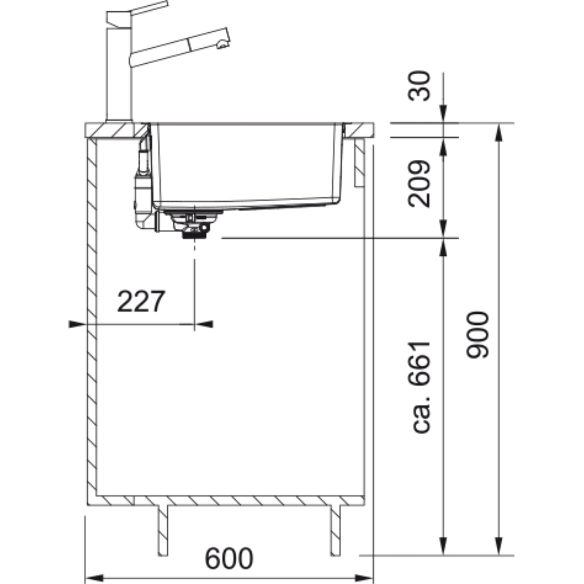 Franke Maris MRX 260/160 - 34 - 19 LHSB 127.0637.546 - The Tap Specialist