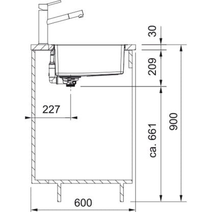 Franke Maris MRX 260/160 - 34 - 19 LHSB 127.0637.546 - The Tap Specialist