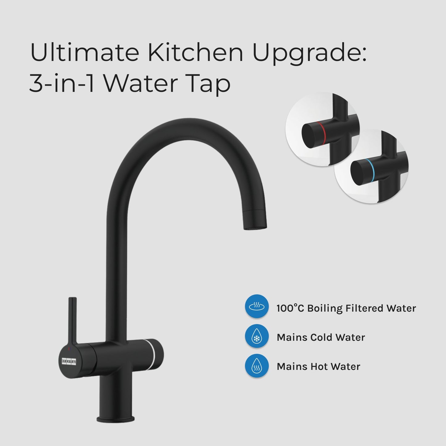 Franke Maris Water Hub 3 - in - 1 Electronic Tap - The Tap Specialist