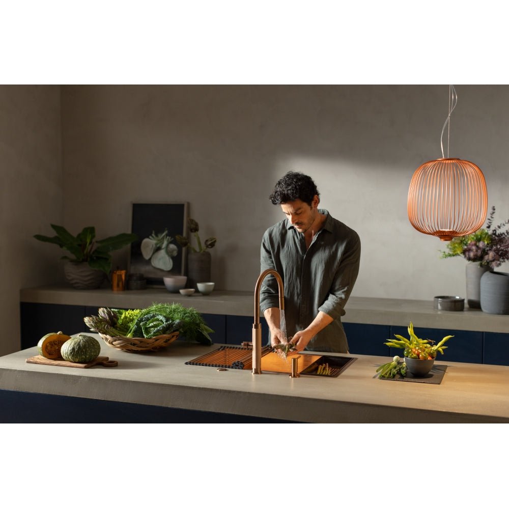 Franke Mythos Masterpiece J Pull Down Spray Kitchen Tap - The Tap Specialist
