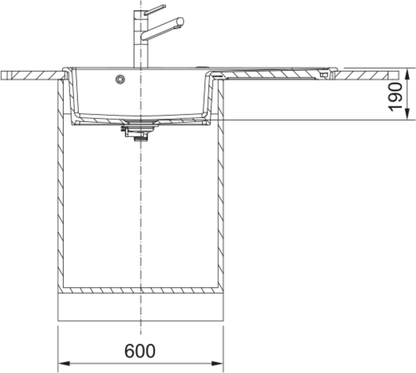 Franke Mythos MYK 611 - 100 RHD Inset Sink - The Tap Specialist