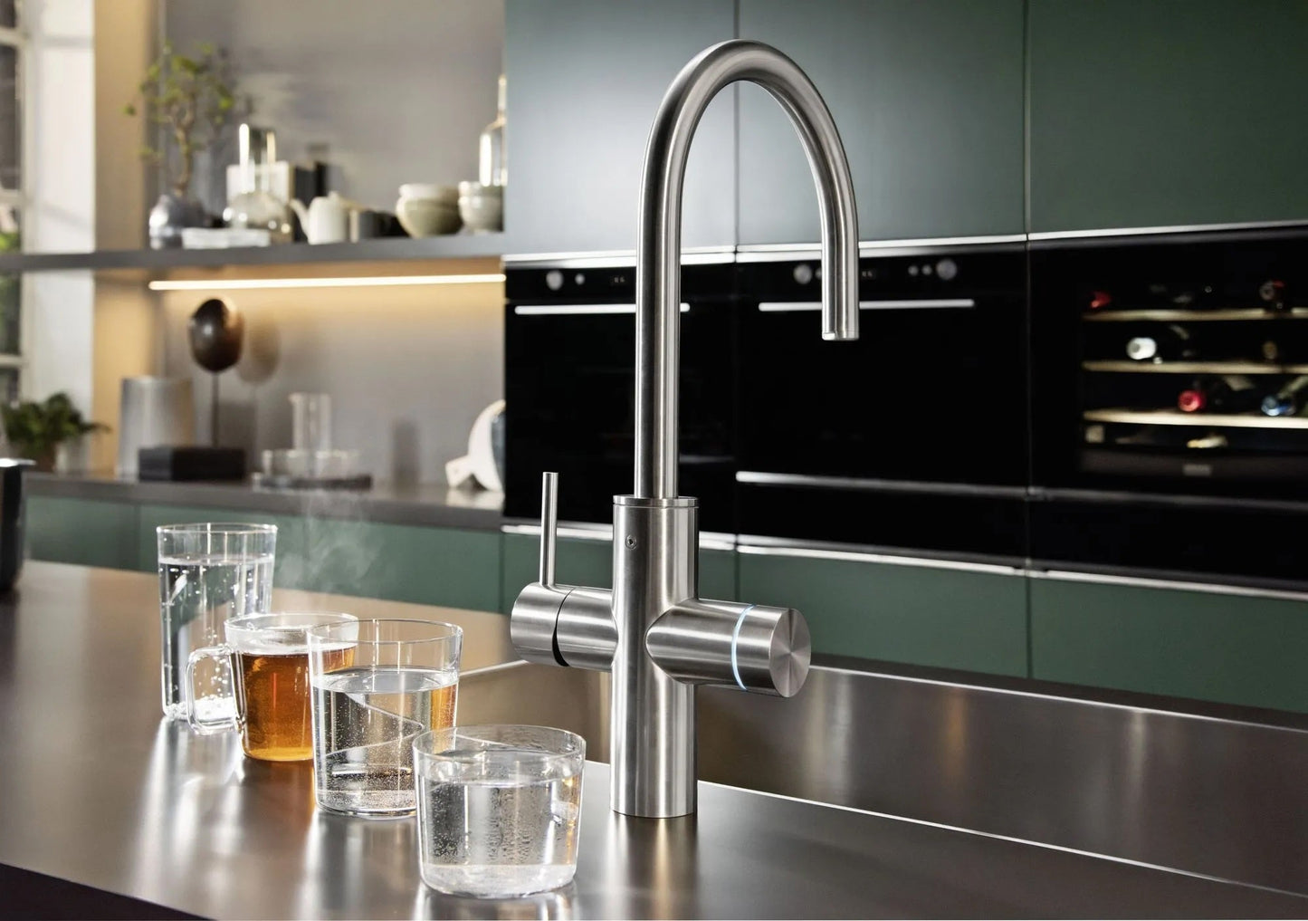 Franke Mythos Water Hub 6 - in - 1 Electronic Stainless Steel - The Tap Specialist
