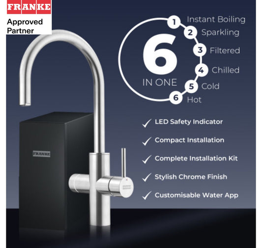 Franke Mythos Water Hub 6 - in - 1 Electronic Stainless Steel - The Tap Specialist