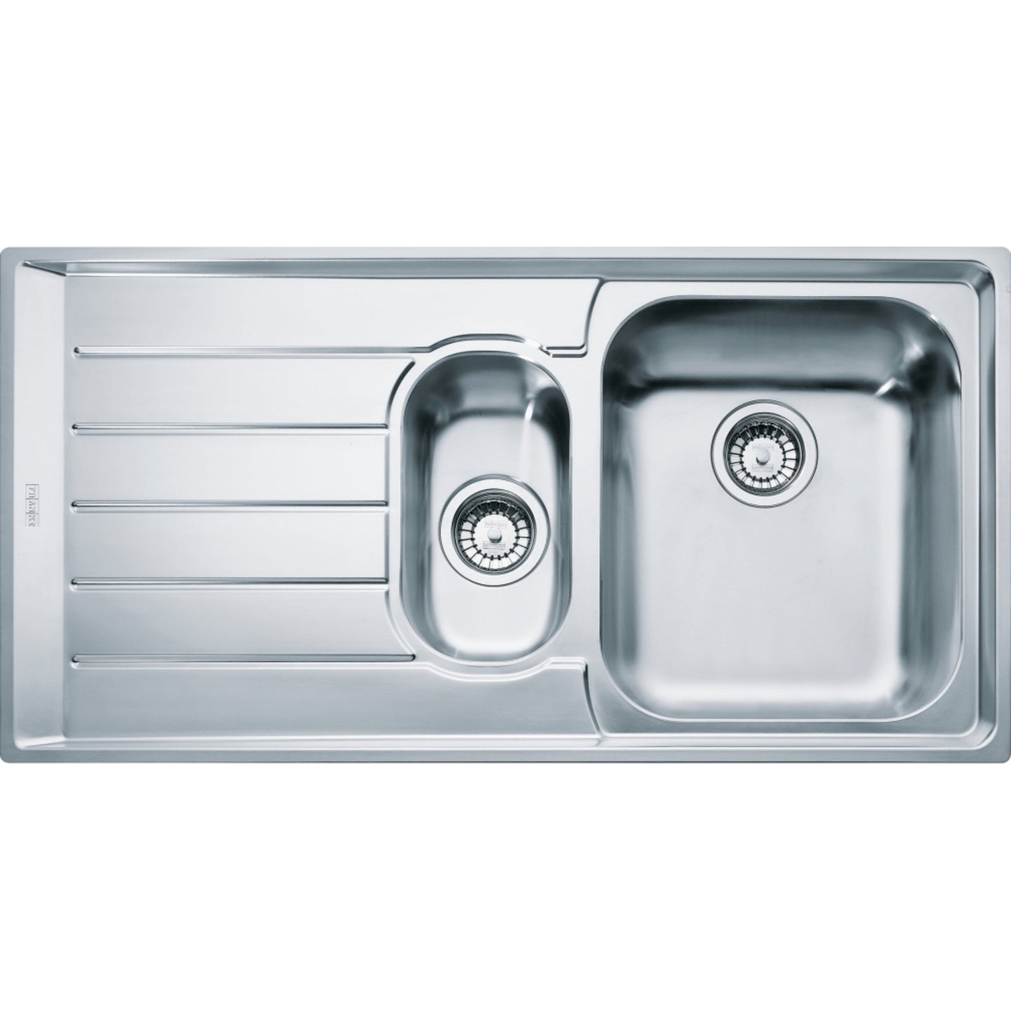 Franke Neptune Inset NEX 251 Single Drainer Steel Sink - The Tap Specialist