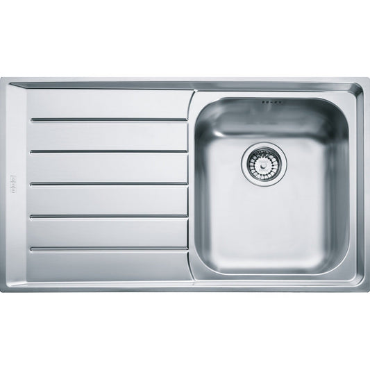 Franke Neptune NEX 211 Inset 1.0 Bowl Kitchen Sink Stainless Steel LH Drainer - The Tap Specialist