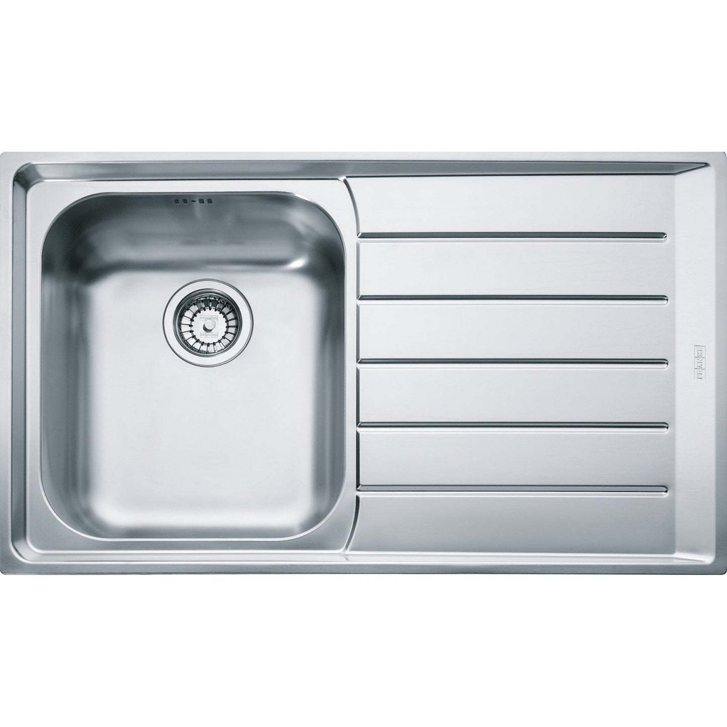 Franke Neptune NEX 211 Inset 1.0 Bowl Kitchen Sink Stainless Steel RH Drainer - The Tap Specialist