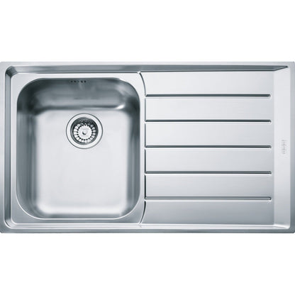 Franke Neptune NEX 211 Inset 1.0 Bowl Kitchen Sink Stainless Steel RH Drainer - The Tap Specialist