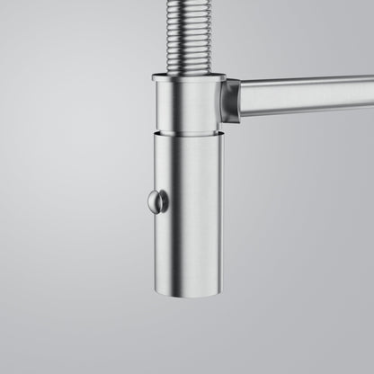 Franke Pescara 2.0 Semi Pro Side Lever Stainless Steel Tap - The Tap Specialist