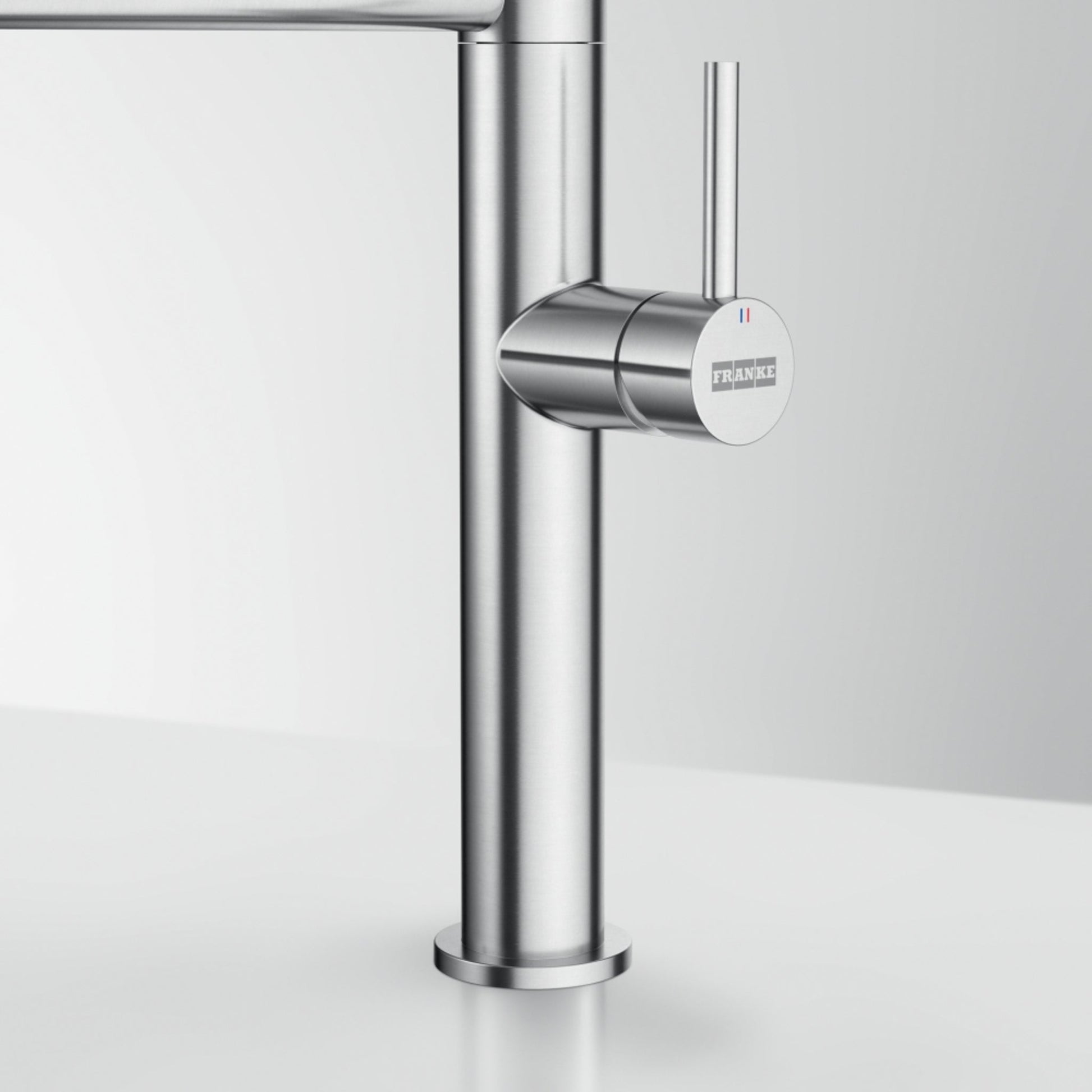 Franke Pescara 2.0 Semi Pro Side Lever Stainless Steel Tap - The Tap Specialist