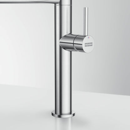 Franke Pescara 2.0 Semi Pro Side Lever Stainless Steel Tap - The Tap Specialist