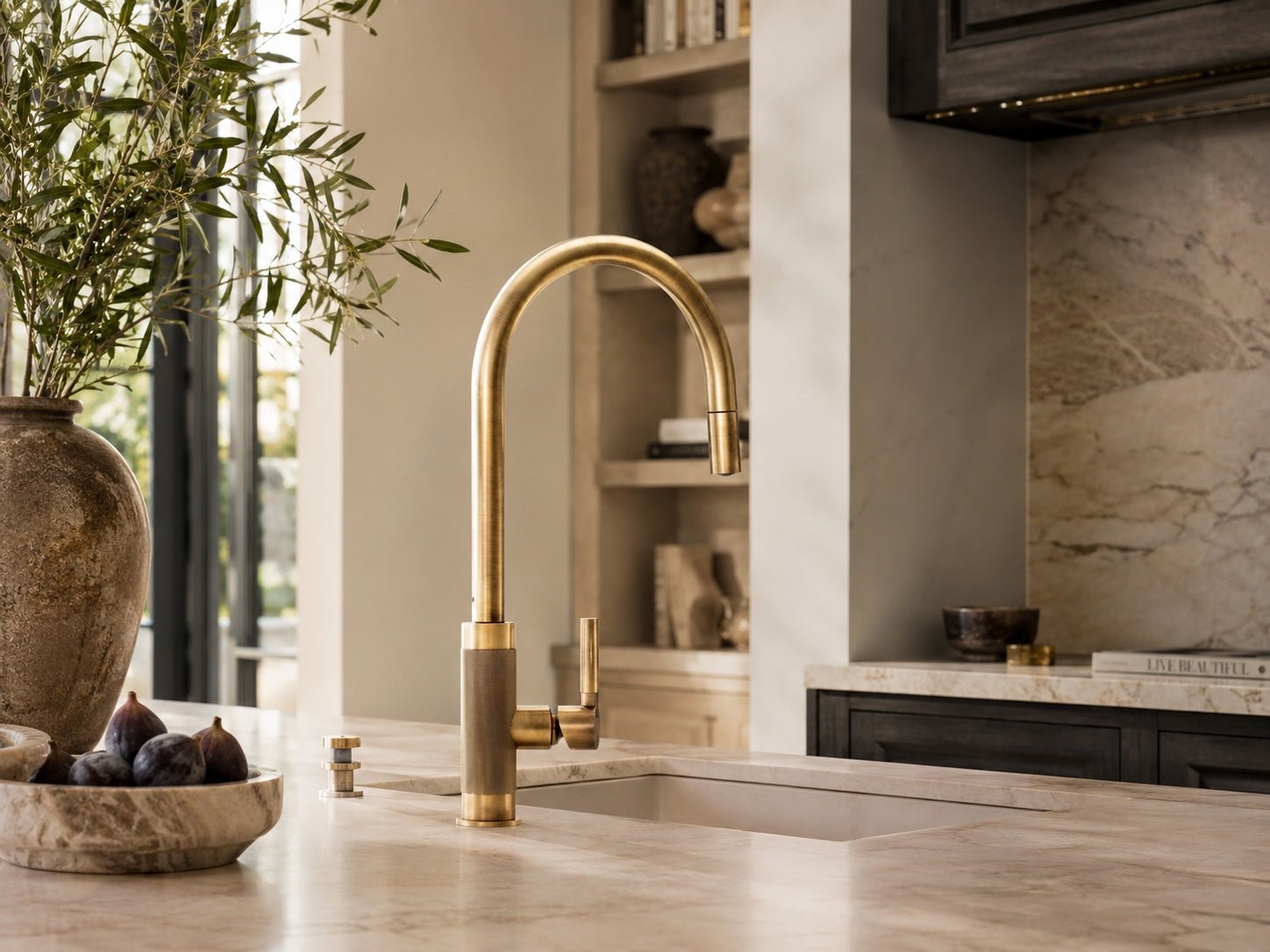 Franke Tessuto J Spout Pull - Out Tap – Brass | 115.0692.199 - The Tap Specialist